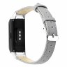 Кожаный ремешок для Samsung Galaxy Fit E SM-R375 (серый)