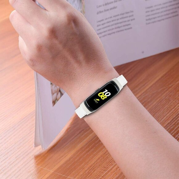 Кожаный ремешок для Samsung Galaxy Fit E SM-R375 (серый) Кожаный ремешок для Samsung Galaxy Fit E SM-R375 (серый)