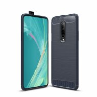 Чехол-накладка Carbon Fibre для OnePlus 7 Pro (темно-синий)
