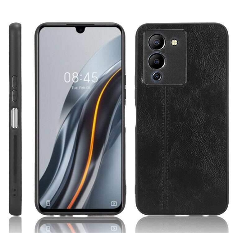 Чехол из экокожи для Infinix NOTE 12 G96 (черный)