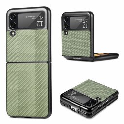 Чехол Carbon Design для Samsung Galaxy Z Flip 4 (зеленый)
