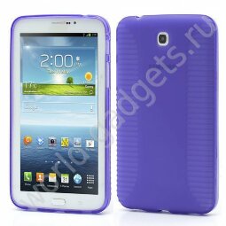 Нескользящий чехол для Samsung Galaxy Tab 3 / P3200 (фиолетовый)
