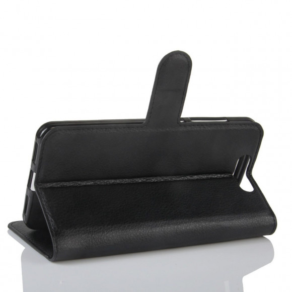 Чехол с визитницей для ZTE Blade V8 (черный)