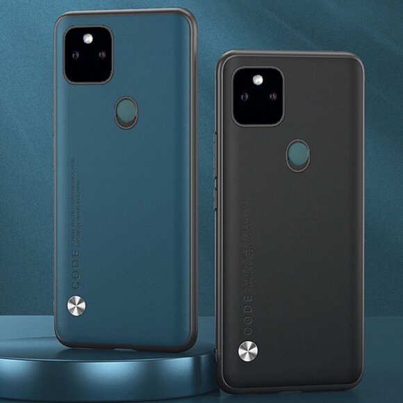 Чехол из искусственной кожи для Google Pixel 5a 5G (черный) Чехол из искусственной кожи для Google Pixel 5a 5G (черный)