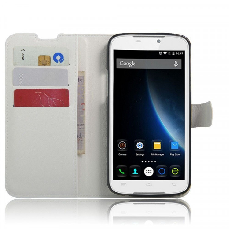 Чехол с визитницей для DOOGEE X6 / X6 Pro (белый)