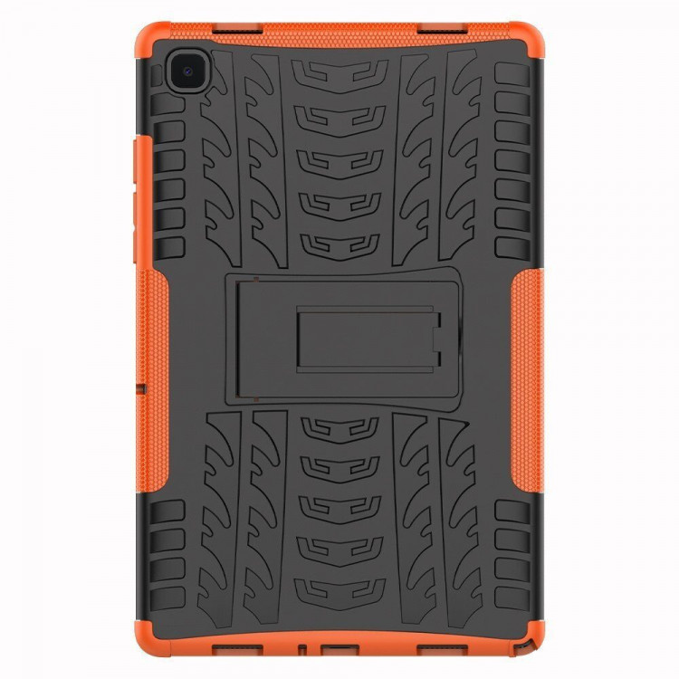 Чехол Hybrid Armor для Samsung Galaxy Tab A7 (2020), Galaxy Tab A7 (2022) SM-T500, SM-T505, SM-T509 - 10,4 дюйма (черный + оранжевый)