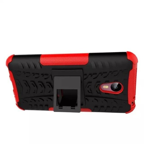 Чехол Hybrid Armor для Meizu M2 Note (черный + красный)