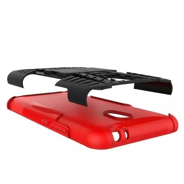 Чехол Hybrid Armor для Meizu M2 Note (черный + красный)
