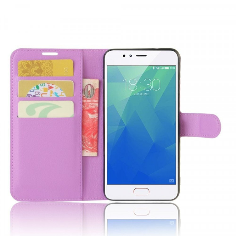 Чехол с визитницей для Meizu M5s (фиолетовый)