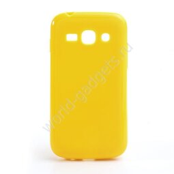 Мягкий пластиковый чехол для Samsung Galaxy Ace 3 / S7272 / S7275 (желтый)