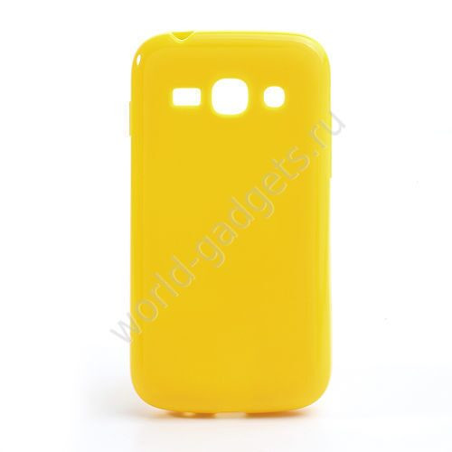 Мягкий пластиковый чехол для Samsung Galaxy Ace 3 / S7272 / S7275 (желтый)