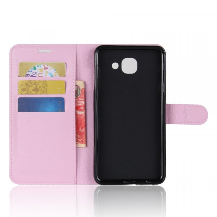 Чехол с визитницей для Samsung Galaxy J7 Max (розовый)