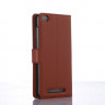 Чехол с визитницей для Xiaomi Redmi 3 (коричневый)
