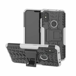 Чехол Hybrid Armor для Xiaomi Redmi Note 6 Pro (черный + белый)