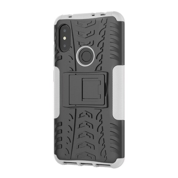 Чехол Hybrid Armor для Xiaomi Redmi Note 6 Pro (черный + белый)
