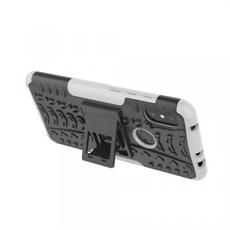 Чехол Hybrid Armor для Xiaomi Redmi Note 6 Pro (черный + белый)