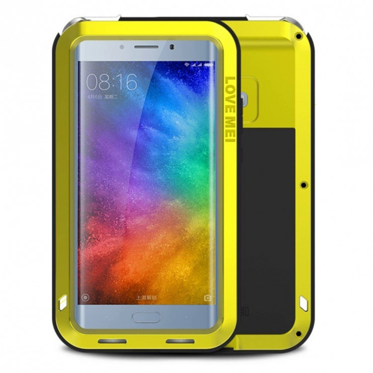 Гибридный чехол LOVE MEI для Xiaomi Mi Note 2 (желтый)