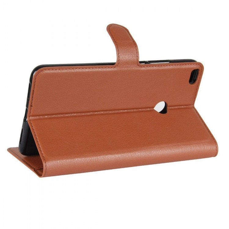 Чехол с визитницей для Xiaomi Mi Max 2 (коричневый)