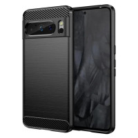 Чехол-накладка Carbon Fibre для Google Pixel 8 Pro (черный)