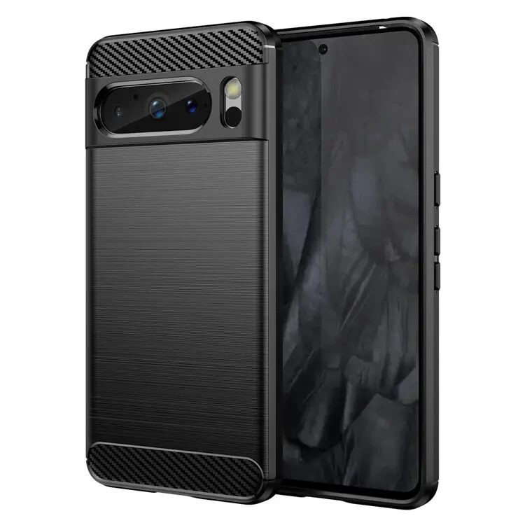 Чехол-накладка Carbon Fibre для Google Pixel 8 Pro (черный)