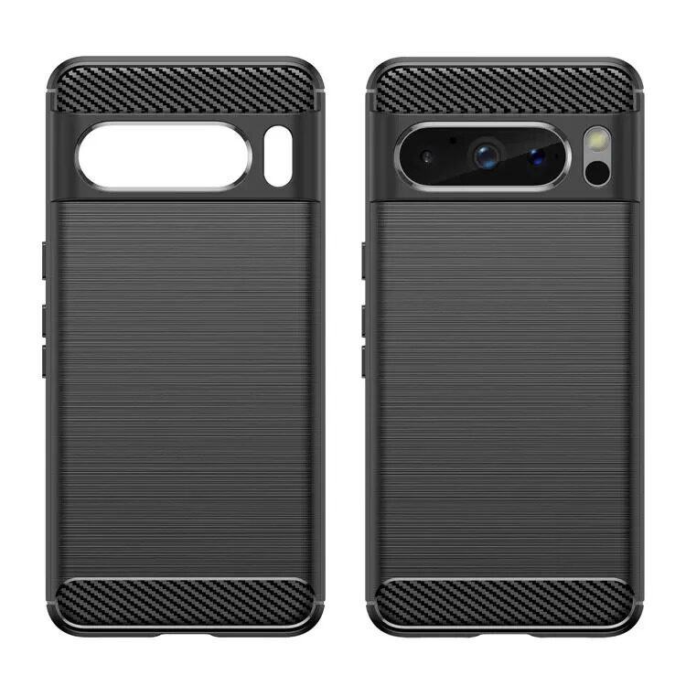 Чехол-накладка Carbon Fibre для Google Pixel 8 Pro (черный)