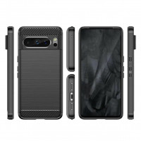 Чехол-накладка Carbon Fibre для Google Pixel 8 Pro (черный)