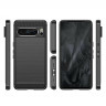 Чехол-накладка Carbon Fibre для Google Pixel 8 Pro (черный)