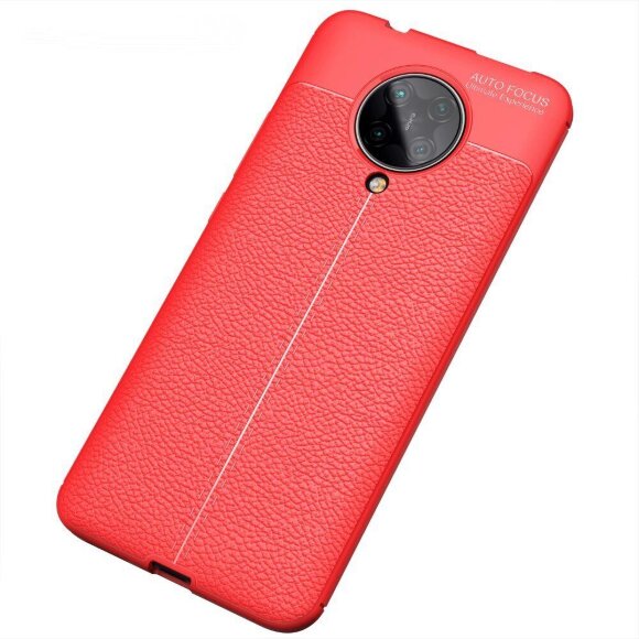 Чехол-накладка Litchi Grain для Xiaomi Redmi K30 Pro / Poco F2 Pro (красный)