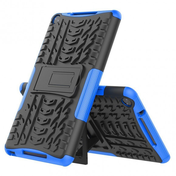 Чехол Hybrid Armor для Huawei MediaPad M5 Lite 8 / Honor Pad 5 8.0 (черный + голубой) Чехол Hybrid Armor для Huawei MediaPad M5 Lite 8 / Honor Pad 5 8.0 (черный + голубой)