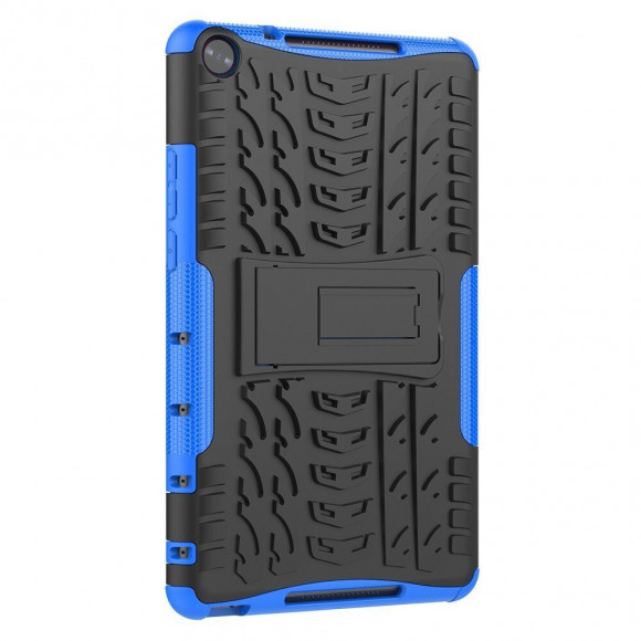 Чехол Hybrid Armor для Huawei MediaPad M5 Lite 8 / Honor Pad 5 8.0 (черный + голубой) Чехол Hybrid Armor для Huawei MediaPad M5 Lite 8 / Honor Pad 5 8.0 (черный + голубой)
