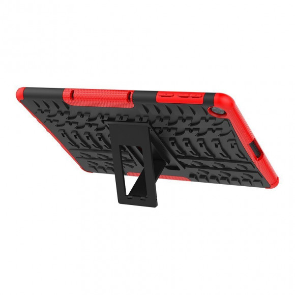 Чехол Hybrid Armor для Huawei MatePad T10 / T10s / C5e / C3 / Honor Pad X8 / X8 Lite / X6 (черный + красный)