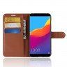 Чехол с визитницей для Huawei Y6 Prime (2018) / Honor 7A / Honor 7C (AUM-L41) / Honor 7A Pro (AUM-L29) (коричневый)