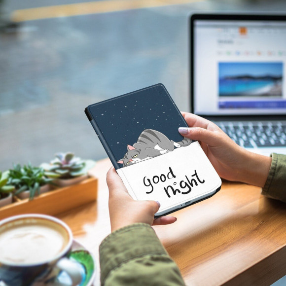 Чехол для PocketBook 634 Verse Pro (Good Night Cat)