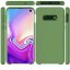 Силиконовый чехол Mobile Shell для Samsung Galaxy S10 (темно-зеленый)