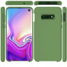 Силиконовый чехол Mobile Shell для Samsung Galaxy S10 (темно-зеленый)