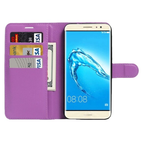 Чехол с визитницей для Huawei Nova Plus / Huawei G9 Plus (фиолетовый) Чехол с визитницей для Huawei Nova Plus / Huawei G9 Plus (фиолетовый)