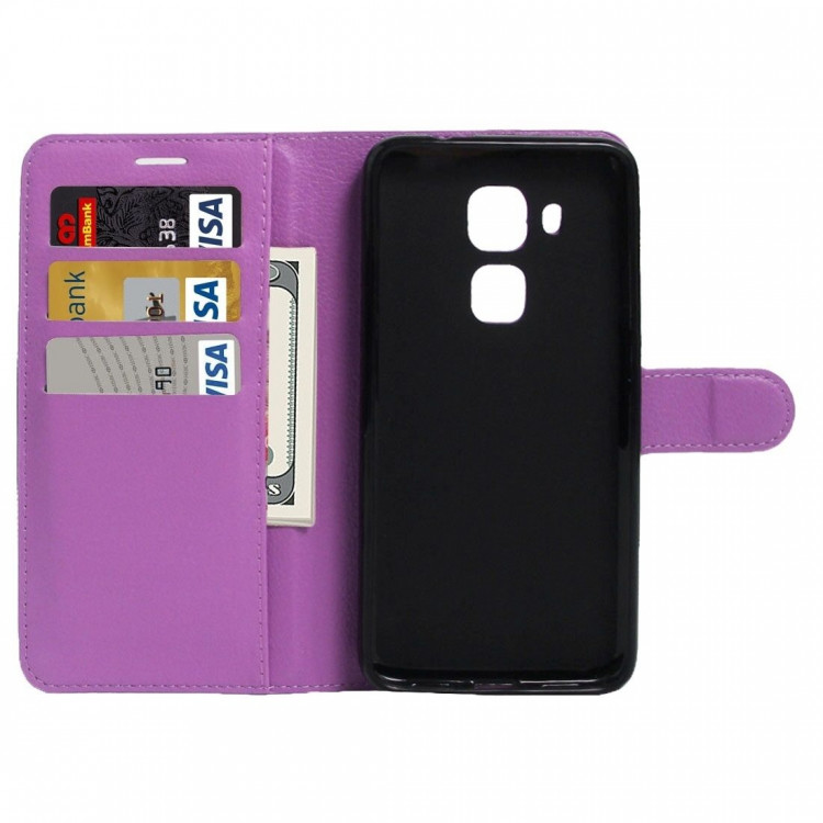 Чехол с визитницей для Huawei Nova Plus / Huawei G9 Plus (фиолетовый)