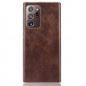 Кожаная накладка-чехол для Samsung Galaxy Note 20 Ultra (коричневый)