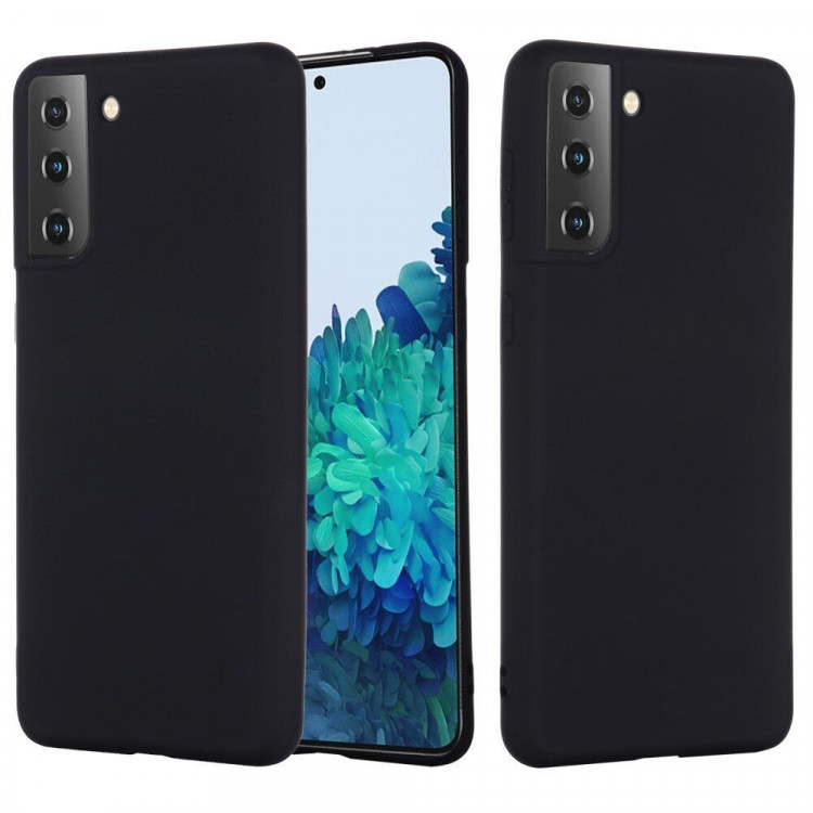 Силиконовый чехол Mobile Shell для Samsung Galaxy S21+ (Plus) (черный)