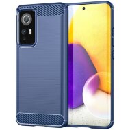 Чехол-накладка Carbon Fibre для Xiaomi 12 / Xiaomi 12X / Xiaomi 12S (темно-синий) Чехол-накладка Carbon Fibre для Xiaomi 12 / Xiaomi 12X / Xiaomi 12S (темно-синий)
