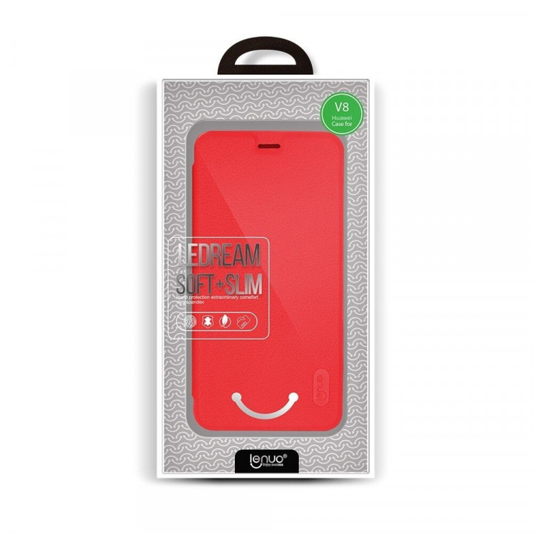 Чехол LENUO для Huawei Honor V8 (красный)