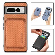 Чехол с магнитным держателем карт для Google Pixel 7 Pro (коричневый)