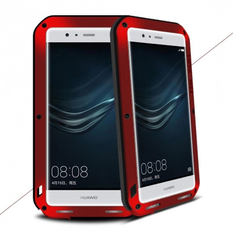 Гибридный чехол LOVE MEI для Huawei P9 (красный)