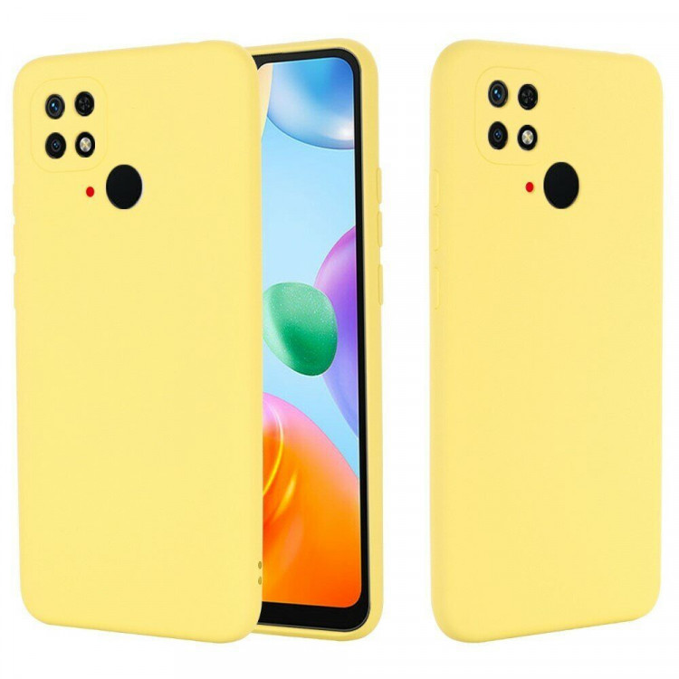 Силиконовый чехол Mobile Shell для Xiaomi Redmi 10C (желтый)