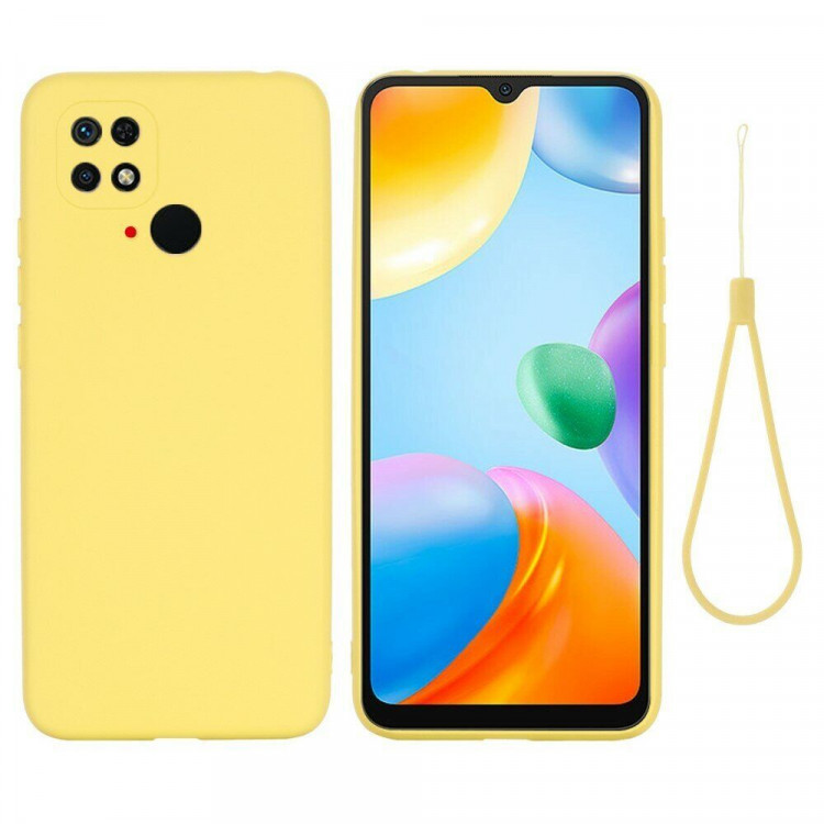 Силиконовый чехол Mobile Shell для Xiaomi Redmi 10C (желтый)