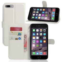 Чехол для iPhone 7 Plus / iPhone 8 Plus (белый) с визитницей