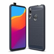 Чехол-накладка Carbon Fibre для Huawei P Smart Z / Honor 9X (STK-LX1) (темно-синий)