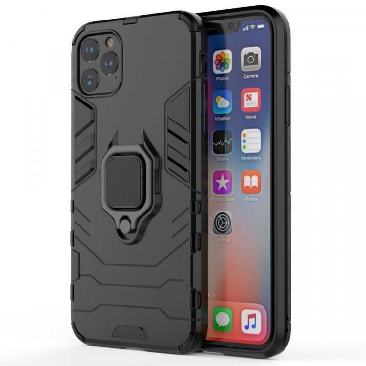 Чехол Armor Ring Holder для iPhone 11 Pro Max (черный)