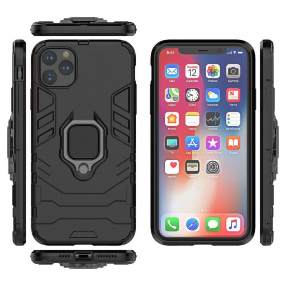 Чехол Armor Ring Holder для iPhone 11 Pro Max (черный)