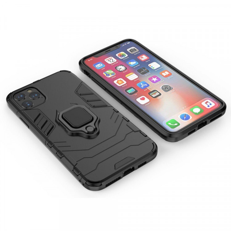 Чехол Armor Ring Holder для iPhone 11 Pro Max (черный)